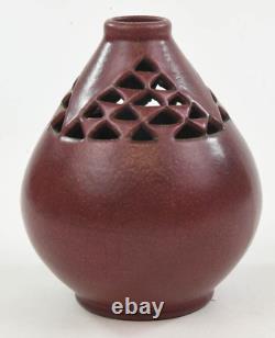Weller Pottery Rare Reticulated Arts & Crafts Vase