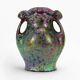 Weller Pottery Sicard 8.75 Iridescent Luster Handled Floral Vase Arts & Crafts