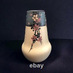 Weller Pottery Vase Matte Arts and Crafts Hand Painted Cherry Blossoms