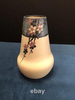 Weller Pottery Vase Matte Arts and Crafts Hand Painted Cherry Blossoms