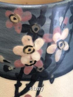 Weller Pottery Vase Matte Arts and Crafts Hand Painted Cherry Blossoms