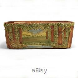 Weller Pottery rare Forest window box 16.75 scenic landscape Arts & Crafts