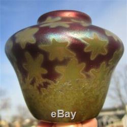 Weller Sicard Antique Pottery Arts Crafts 1902-07 Starry Night Cabinet Mini Vase