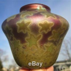 Weller Sicard Antique Pottery Arts Crafts 1902-07 Starry Night Cabinet Mini Vase