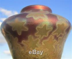 Weller Sicard Antique Pottery Arts Crafts 1902-07 Starry Night Cabinet Mini Vase