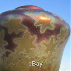 Weller Sicard Antique Pottery Arts Crafts 1902-07 Starry Night Cabinet Mini Vase