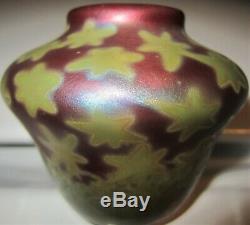 Weller Sicard Antique Pottery Arts Crafts 1902-07 Starry Night Cabinet Mini Vase