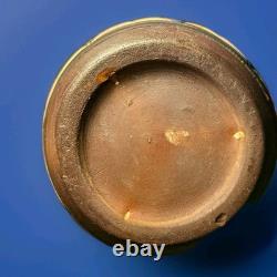 Weller Souevo 1910s Vintage Art Pottery Hand Carved Native American Design Vase