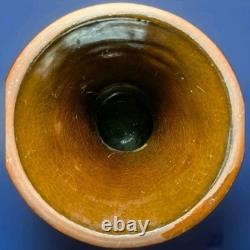 Weller Souevo 1910s Vintage Art Pottery Hand Carved Native American Design Vase
