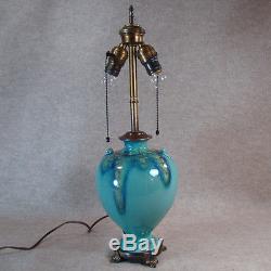 Weller Turkis Arts & Crafts Pottery Table Lamp 1920's