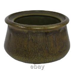 Weller Vintage Arts And Crafts Pottery Organic Mottled Matte Green Ceramic Vase