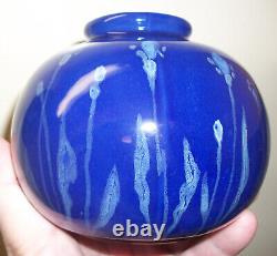 Wellfleet Studio Pottery Massachusetts Decorated Vase Signed Vintage Arts Crafts