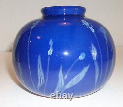 Wellfleet Studio Pottery Massachusetts Decorated Vase Signed Vintage Arts Crafts