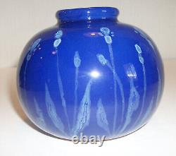 Wellfleet Studio Pottery Massachusetts Decorated Vase Signed Vintage Arts Crafts