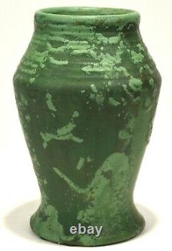 Wheatley Pottery Company Matte Green Arts And Crafts 10 Tall Vase
