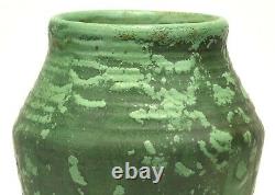 Wheatley Pottery Company Matte Green Arts And Crafts 10 Tall Vase