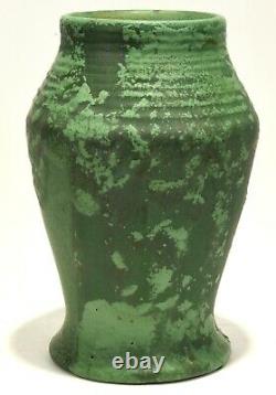 Wheatley Pottery Company Matte Green Arts And Crafts 10 Tall Vase