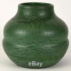 Wheatley Pottery Company Matte Green Arts And Crafts 8 Tall Vase