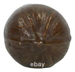 Wheatley Pottery Large Leaf Brown Arts And Crafts Wall Pocket