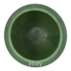 Wheatley c1920s Antique Arts And Crafts Pottery Matte Green Ceramic Planter Vase