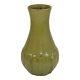 William J. Walley Arts And Crafts Pottery Green Hand Tooled Leaf Ceramic Vase