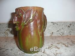 William J. Walley Pottery Arts & Crafts Movement Mug / vase Pixie / face WJW