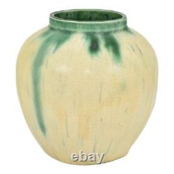 William Jervis 1905-1908 Vintage Arts and Crafts Pottery Drip Glaze Ceramic Vase