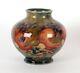 William Moorcroft Liberty & Co Ochre Pomegranate Arts And Crafts Open Fruit Vase