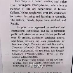 Wood Fired Stoneware and Porcelain by Jack Troy Hardcover Pottery 1ST EDITION