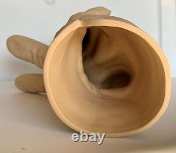 X RARE Pop Art MCM MICHAEL HARVEY Craft Sculptured Garden Glove Ceramic Vase EXC