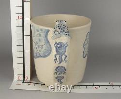 YM10 Mug Cup Japanese Crafts Frog Amphibian Animal Pottery ceramics Tableware