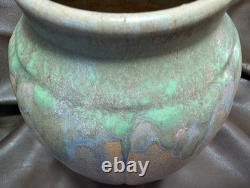 Zanesville Arts&Crafts Pottery Vase 795 Gourd Form, Amazing Green Glaze, 8 1/2