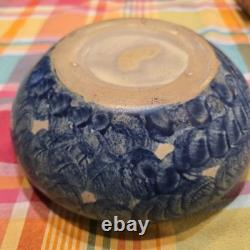 Zanesville Peters & Reed Arts & Crafts Landsun Bowl Matte Blue Grey Glaze 7.7