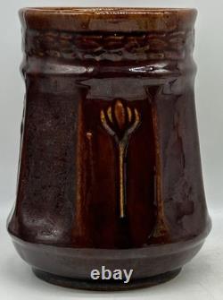 Zanesville Pottery #11 Vase Arts and Crafts, Brown