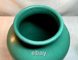 Zanesville Pottery, Arts & Crafts, Large Taperered Shoulder Vase, Matte Green