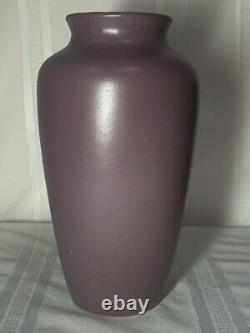 Zanesville Pottery, Arts & Crafts Oil Jar, Tapered Shoulder Vase, Wisteria Glaze