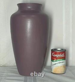 Zanesville Pottery, Arts & Crafts Oil Jar, Tapered Shoulder Vase, Wisteria Glaze