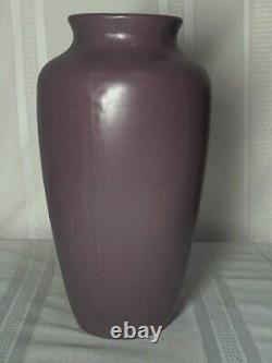 Zanesville Pottery, Arts & Crafts Oil Jar, Tapered Shoulder Vase, Wisteria Glaze