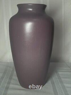 Zanesville Pottery, Arts & Crafts Oil Jar, Tapered Shoulder Vase, Wisteria Glaze