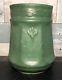 Zanesville Pottery Arts & Crafts Pottery Matte Green Elephant Leg Vase