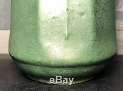 Zanesville Pottery Arts & Crafts Pottery Matte Green Elephant Leg Vase