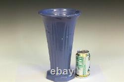 Zanesville Pottery Vase Rubble Ware Stoneware Arts & Crafts Aqua Green 10.5