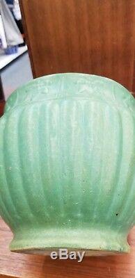 Zanesville Pottery large Matte Green jardenier Planter Arts & Crafts #21