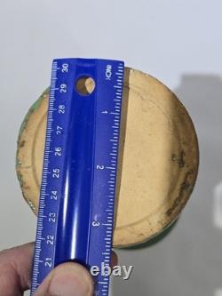 Zanesville Stoneware 1930s Arts & Crafts Matte Green Vase Vintage American 9.25