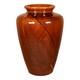 Zanesville Stoneware 1930s Arts And Crafts Pottery Brown Leaf Ceramic Vase 102