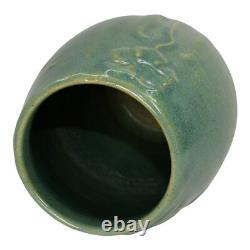 Zanesville Stoneware 1930s Vintage Arts And Craft Pottery Green Vase 101