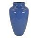 Zanesville Stoneware 1930s Vintage Arts And Crafts Pottery Blue Ceramic Vase 37