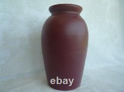 Zanesville Stoneware Pottery Co. Arts & Crafts Era Rare B4 Matte 11 Vase