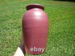 Zanesville Stoneware Pottery Co. Arts & Crafts Era Rare B4 Matte 11 Vase