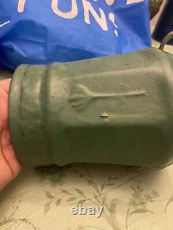 Zanesville Stoneware Pottery Matte Green Vase Arts & Crafts